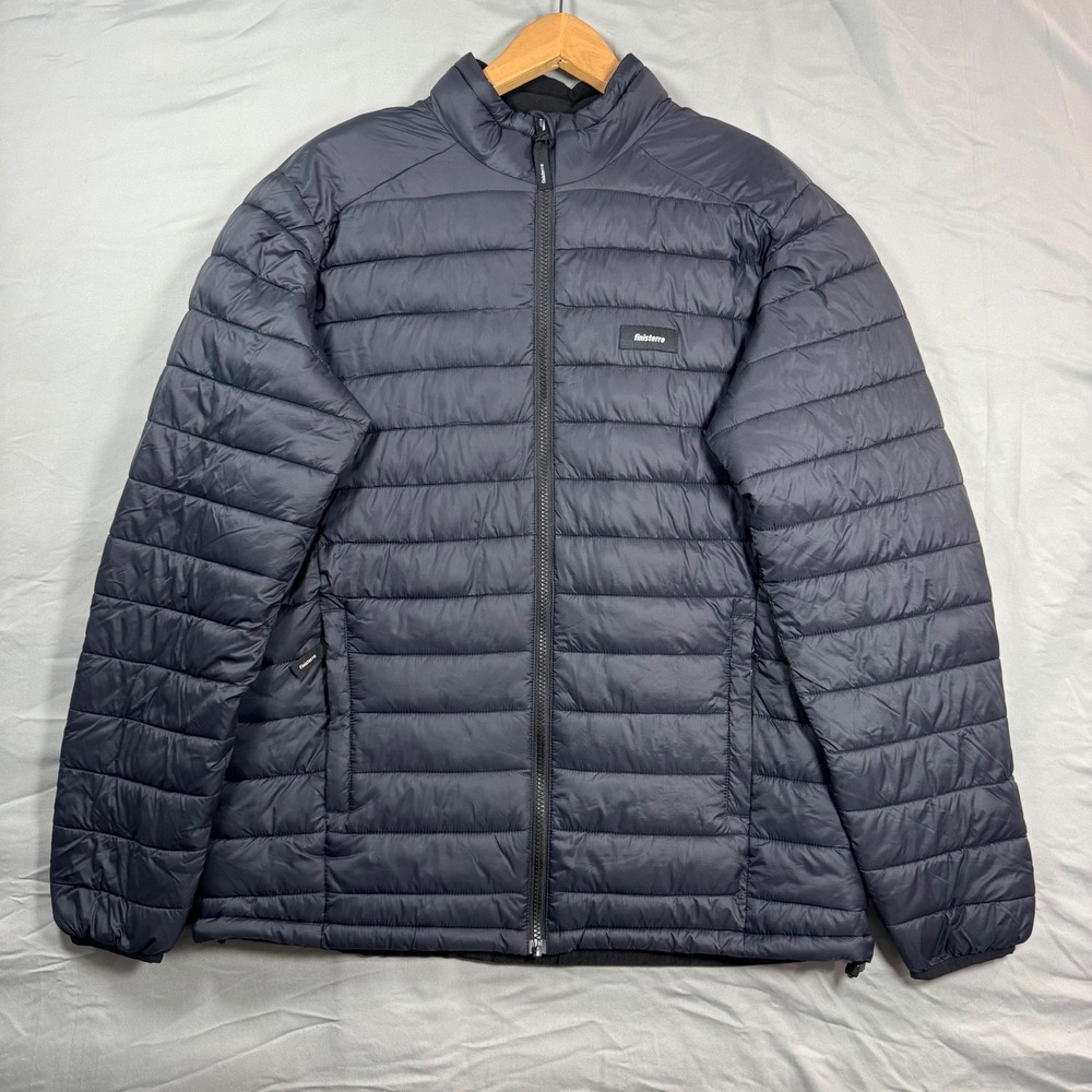 Finisterre Nimbus Insulated Jacket Mens M Navy Blue Puffer Gorpcore Eco Travel